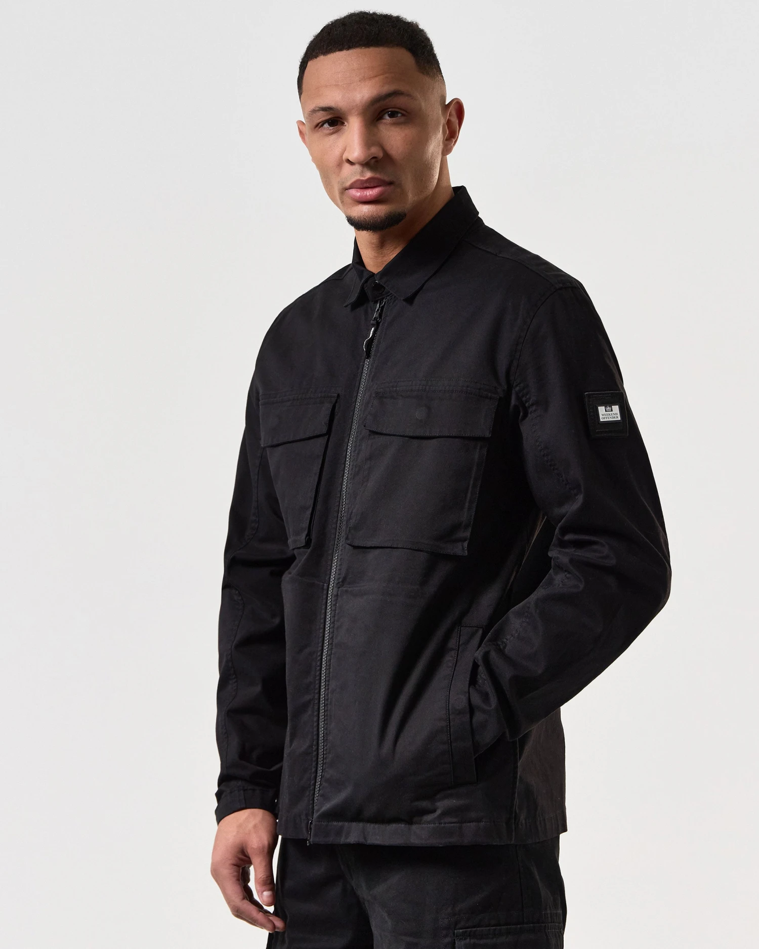 Weekend Offender Formella Over-Shirt Black 3 Weekend Offender Formella Over-Shirt Black - Image 3