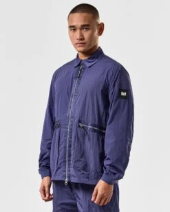 Weekend Offender Zingaro Lightweight Jacket Bright Navy -Clothing Shop OSSS2403 ZINGARO BRIGHT NAVY 4286 MODEL