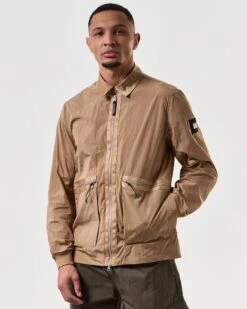 Weekend Offender Zingaro Lightweight Jacket Cognac Brown -Clothing Shop OSSS2403 ZINGARO COGNAC 7396
