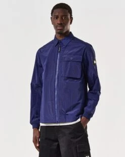 Weekend Offender Arapu Over-Shirt Bright Navy -Clothing Shop OSSS2408 ARAPU BRIGHT NAVY 7103