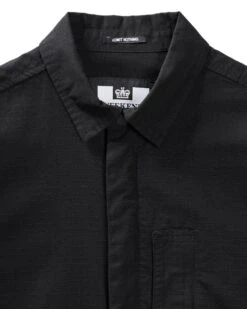 Weekend Offender Porter Over-Shirt Black -Clothing Shop OSSS2409 PORTER BLACK 11894
