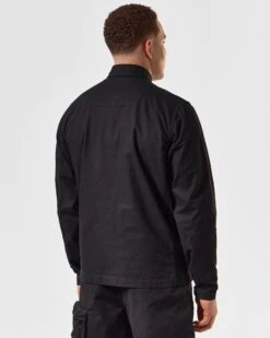 Weekend Offender Porter Over-Shirt Black -Clothing Shop OSSS2409 PORTER BLACK 5310 MODEL