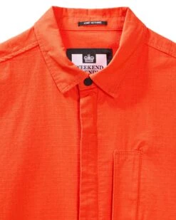 Weekend Offender Porter Over-Shirt Pure Orange 13 Weekend Offender Porter Over-Shirt Pure Orange -Clothing Shop OSSS2409 PORTER PURE ORANGE 11885