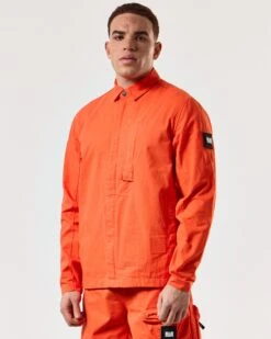 Weekend Offender Porter Over-Shirt Pure Orange 10 Weekend Offender Porter Over-Shirt Pure Orange -Clothing Shop OSSS2409 PORTER PURE ORANGE 5320 MODEL