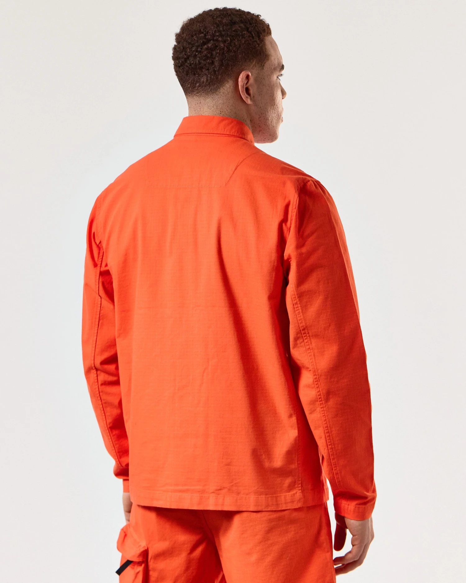 Weekend Offender Porter Over-Shirt Pure Orange 4 Weekend Offender Porter Over-Shirt Pure Orange - Image 4