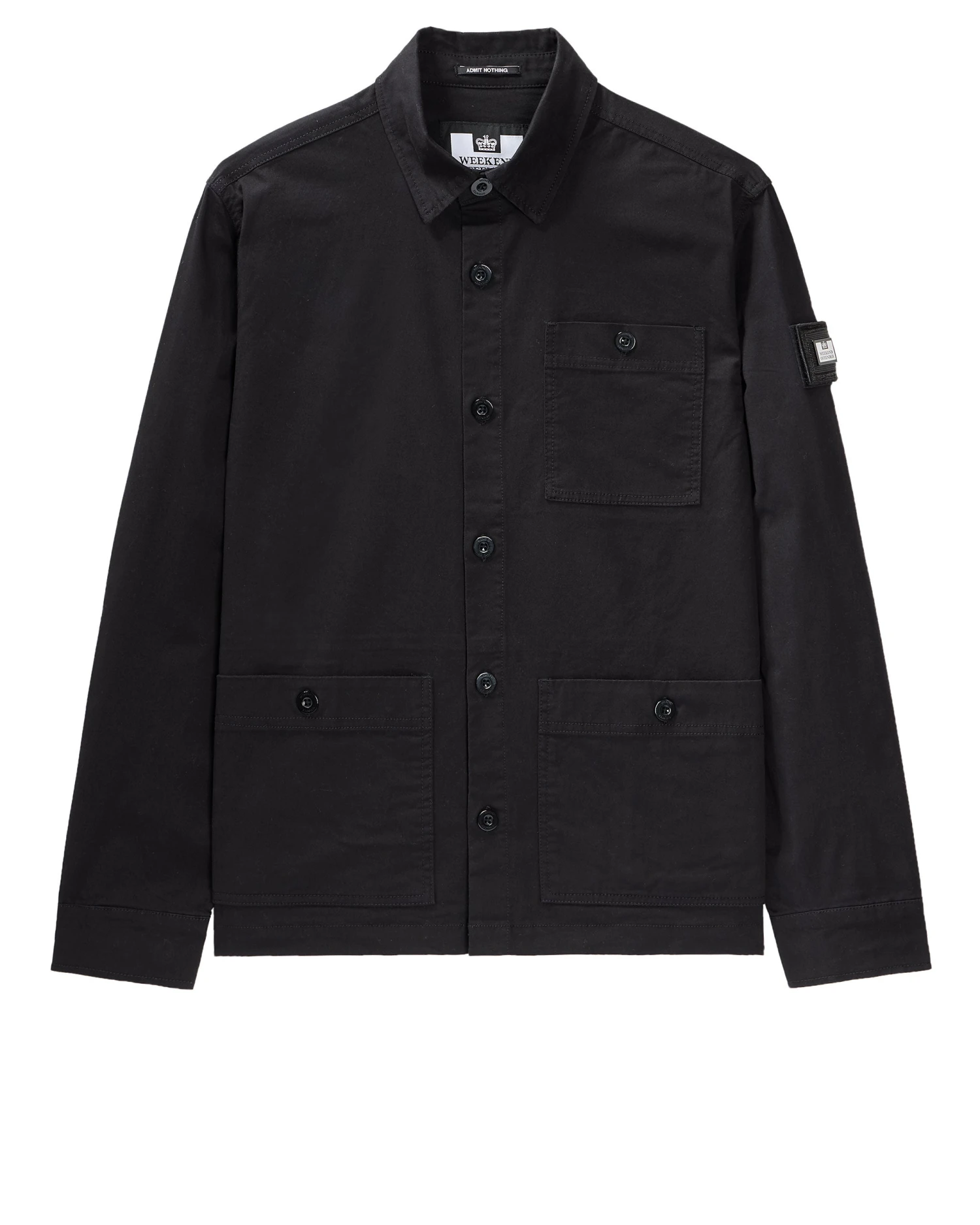 Weekend Offender Tavira Over-Shirt Black 1 Weekend Offender Tavira Over-Shirt Black