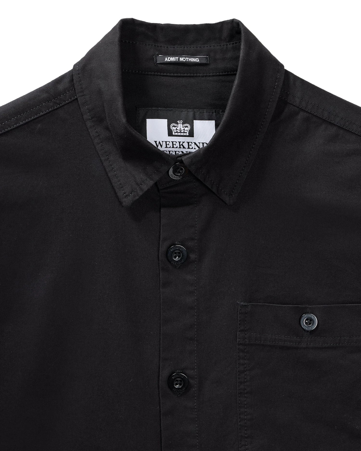 Weekend Offender Tavira Over-Shirt Black 6 Weekend Offender Tavira Over-Shirt Black - Image 6