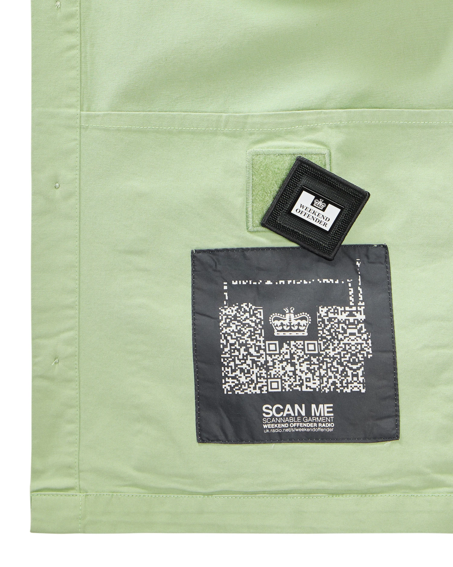 Weekend Offender Tavira Over-Shirt Pale Moss Green 5 Weekend Offender Tavira Over-Shirt Pale Moss Green - Image 5