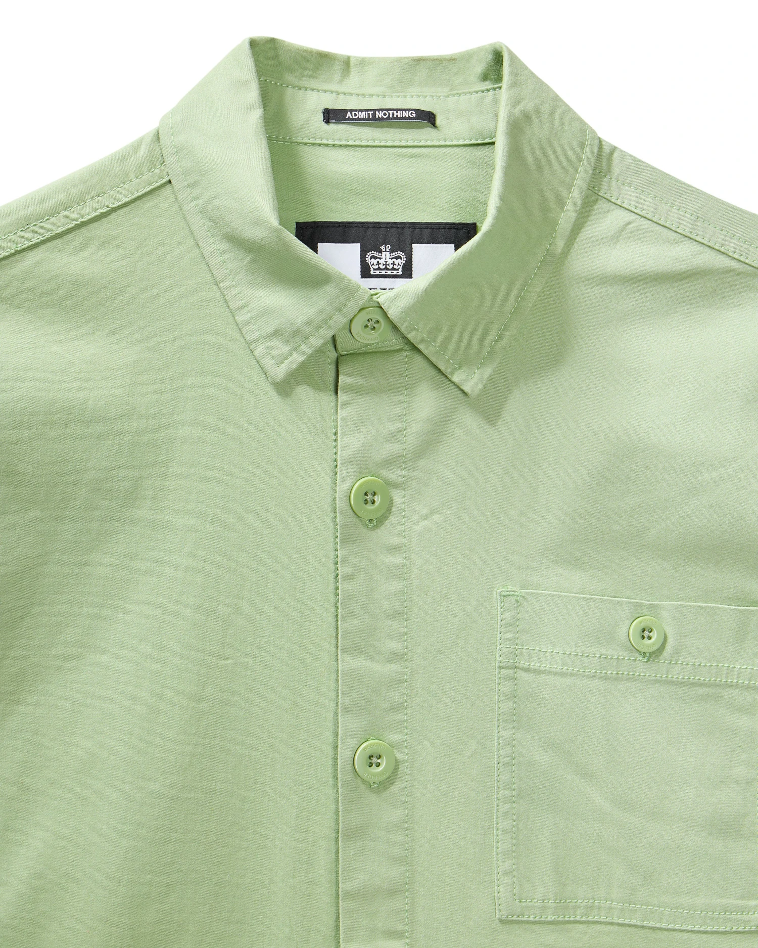 Weekend Offender Tavira Over-Shirt Pale Moss Green 6 Weekend Offender Tavira Over-Shirt Pale Moss Green - Image 6
