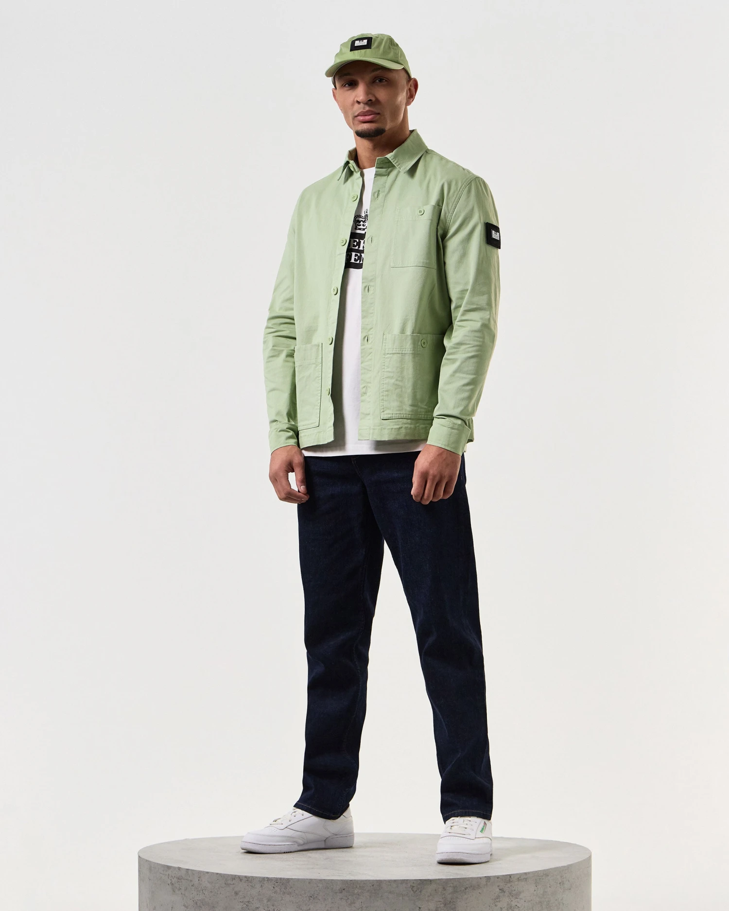 Weekend Offender Tavira Over-Shirt Pale Moss Green 2 Weekend Offender Tavira Over-Shirt Pale Moss Green - Image 2