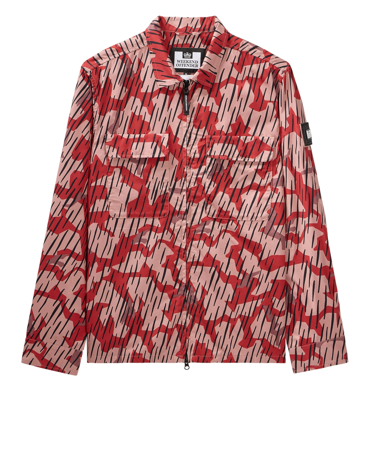 Weekend Offender Waya Over-Shirt Blaze Red Rain Camo 1 Weekend Offender Waya Over-Shirt Blaze Red Rain Camo