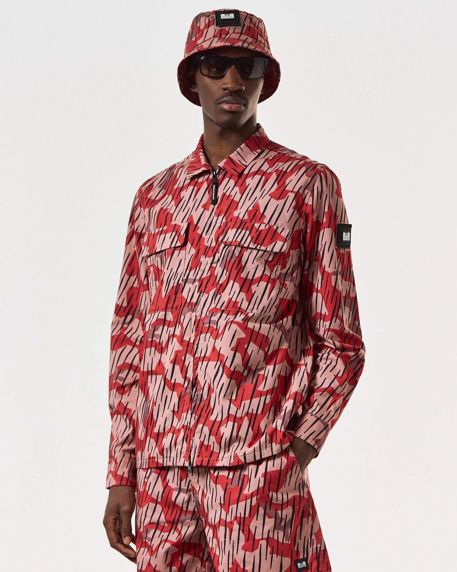 Weekend Offender Waya Over-Shirt Blaze Red Rain Camo 3 Weekend Offender Waya Over-Shirt Blaze Red Rain Camo - Image 3