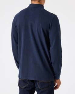 Weekend Offender Austin Long Sleeve Polo Shirt Navy -Clothing Shop PO AW22 14 AUSTIN NAVY MODEL 2097