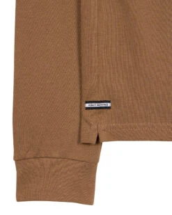 Weekend Offender Tavarez Long Sleeve Polo Shirt Caramel -Clothing Shop POAW22 02 TAVAREZ AW22 CARAMEL 1527