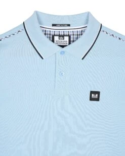 Weekend Offender Carola Long Sleeve Polo Shirt Winter Sky/Blue House Check 11 Weekend Offender Carola Long Sleeve Polo Shirt Winter Sky/Blue House Check -Clothing Shop POAW23 18 CAROLA WINTER SKY 2333
