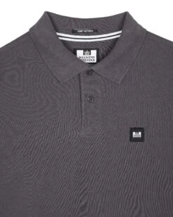 Weekend Offender Dice Long Sleeve Polo Shirt Greystone -Clothing Shop POAW23 20 DICE GREY STONE 2293