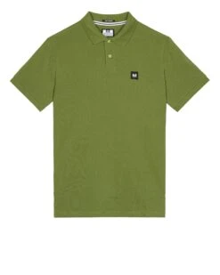Weekend Offender Caneiros Polo Shirt Seaweed Green