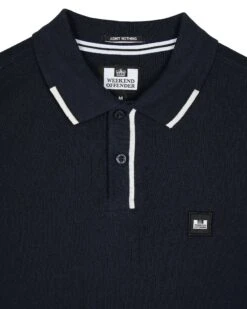 Weekend Offender Rivas Polo Shirt Navy -Clothing Shop POAW2312 RIVAS NAVY 3829