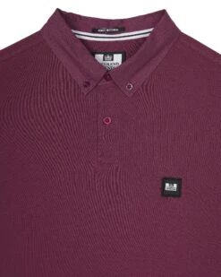 Weekend Offender Schooling Polo Shirt Deep Plum -Clothing Shop POAW2316 SCHOOLING DEEP PLUM 0934