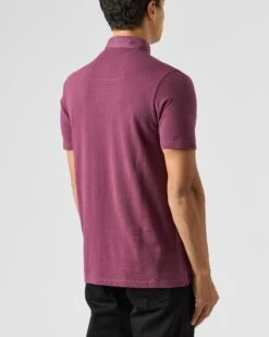 Weekend Offender Schooling Polo Shirt Deep Plum -Clothing Shop POAW2316 SCHOOLING DEEP PLUM 1913 MODEL