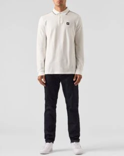 Weekend Offender Carola Long Sleeve Polo Shirt Winter White/House Check -Clothing Shop POAW2318 CAROLA WINTER WHITE HOUSE CHECK 0115 MODEL