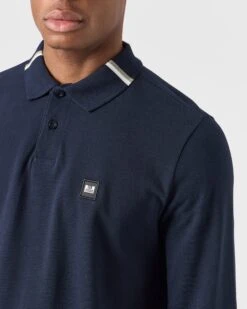 Weekend Offender Boman Long Sleeve Polo Shirt Navy 11 Weekend Offender Boman Long Sleeve Polo Shirt Navy -Clothing Shop POAW2323 BOMAN NAVY 0212 MODEL