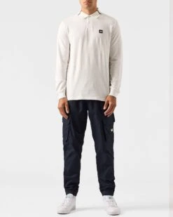 Weekend Offender Boman Long Sleeve Polo Shirt Winter White 8 Weekend Offender Boman Long Sleeve Polo Shirt Winter White -Clothing Shop POAW2323 BOMAN WINTER WHITE 0642 MODEL