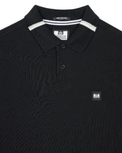 Weekend Offender Boman Long Sleeve Polo Shirt Black -Clothing Shop POAW3223 BOMAN BLACK 0991