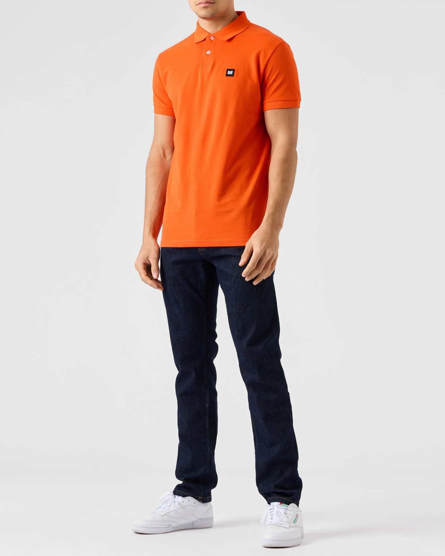 Weekend Offender Caneiros Polo Shirt Orange Fizz 2 Weekend Offender Caneiros Polo Shirt Orange Fizz - Image 2