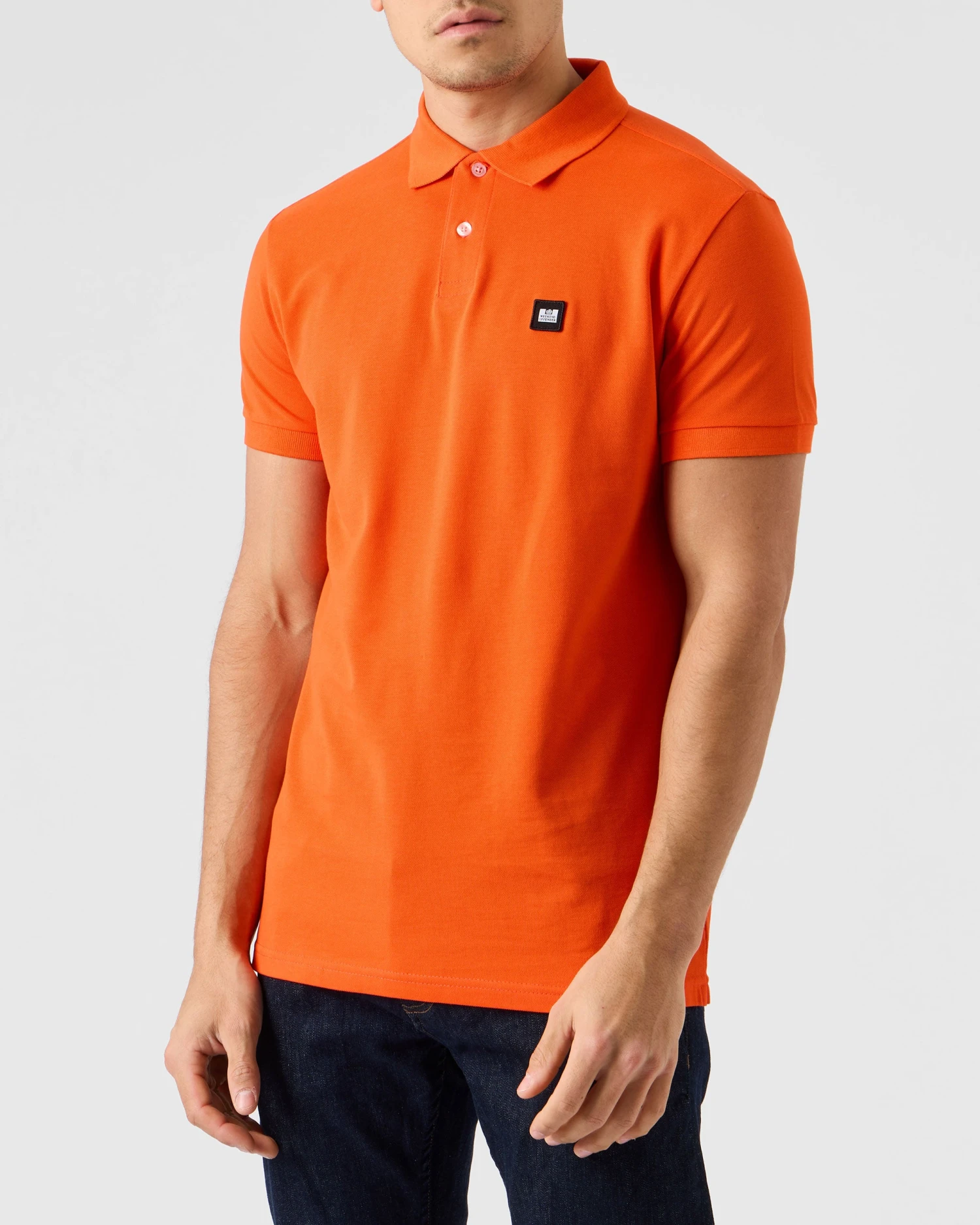 Weekend Offender Caneiros Polo Shirt Orange Fizz 3 Weekend Offender Caneiros Polo Shirt Orange Fizz - Image 3