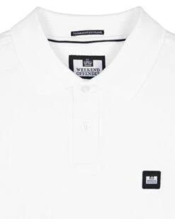 Weekend Offender Monteray Mercerised Polo Shirt White -Clothing Shop POSS23 10 MONTERAY SS23 WHITE 0068