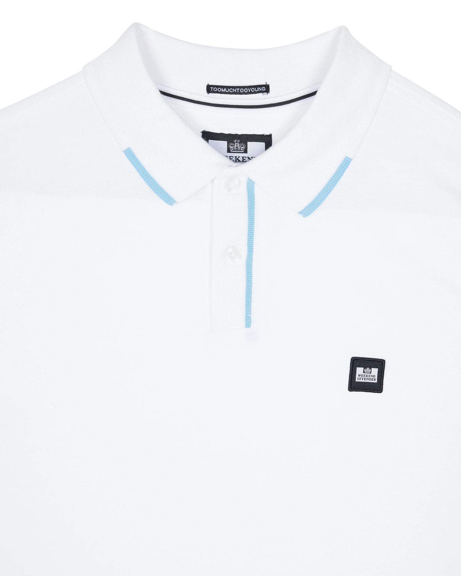 Weekend Offender Rivas Polo Shirt White 5 Weekend Offender Rivas Polo Shirt White - Image 5