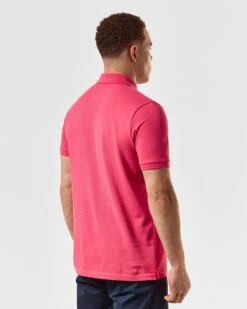 Weekend Offender Caneiros Polo Shirt Anthurium Pink -Clothing Shop POSS2401 CANEIROS ANTHURIUM 5458 MODEL