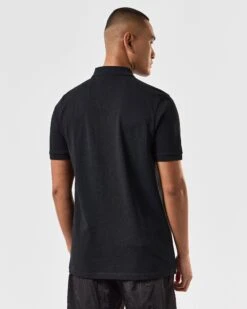 Weekend Offender Caneiros Polo Shirt Black -Clothing Shop POSS2401 CANEIROS BLACK 3824 MODEL