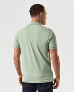 Weekend Offender Caneiros Polo Shirt Pale Moss Green -Clothing Shop POSS2401 CANEIROS PALE MOSS 5007 MODEL
