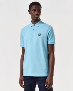 Weekend Offender Caneiros Polo Shirt Saltwater Blue -Clothing Shop POSS2401 CANEIROS SALTWATER 6824