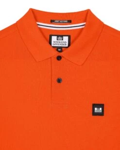 Weekend Offender Caneiros Polo Shirt Pure Orange -Clothing Shop POSS2401 CANERIOS PURE ORANGE 7805