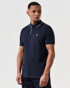 Weekend Offender Astola Polo Shirt Navy -Clothing Shop POSS2402 ASTOLA NAVY 7226