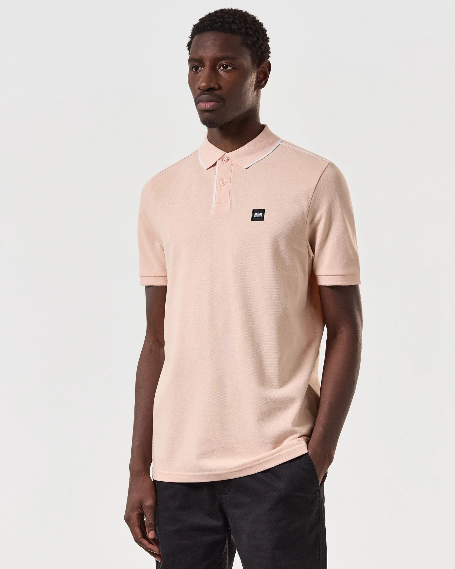 Weekend Offender Astola Polo Shirt Nectar Pink 3 Weekend Offender Astola Polo Shirt Nectar Pink - Image 3