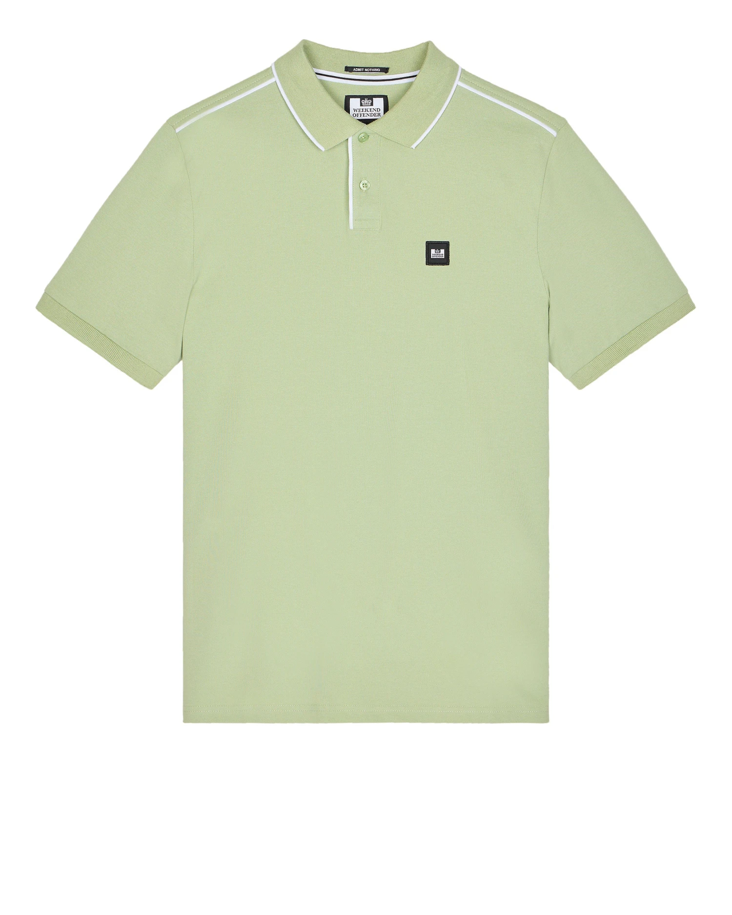 Weekend Offender Astola Polo Shirt Pale Moss Green 1 Weekend Offender Astola Polo Shirt Pale Moss Green