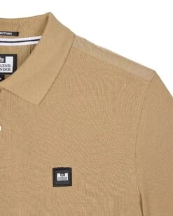 Weekend Offender Brant Polo Shirt Cognac Brown -Clothing Shop POSS2403 BRANT COGNAC 11809