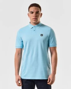 Weekend Offender Brant Polo Shirt Saltwater Blue -Clothing Shop POSS2403 BRANT SALTWATER 5071 MODEL