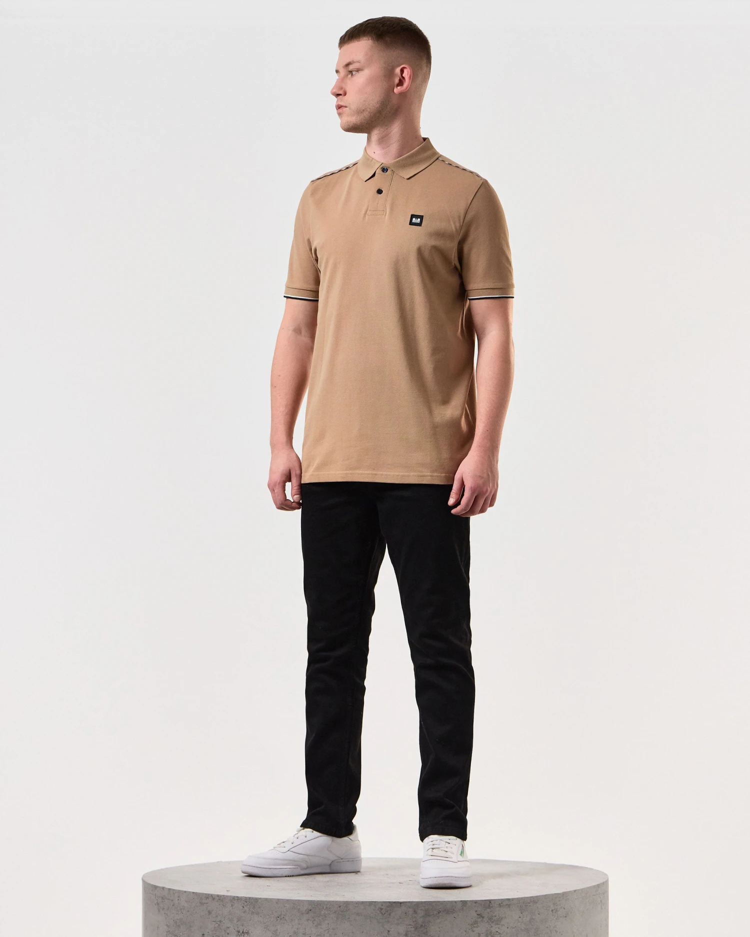 Weekend Offender Sakai Polo Shirt Cognac Brown 2 Weekend Offender Sakai Polo Shirt Cognac Brown - Image 2