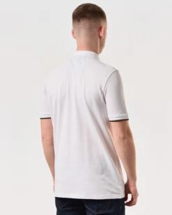 Weekend Offender Sakai Polo Shirt White -Clothing Shop POSS2406 SAKAI WHITE 6143 MODEL