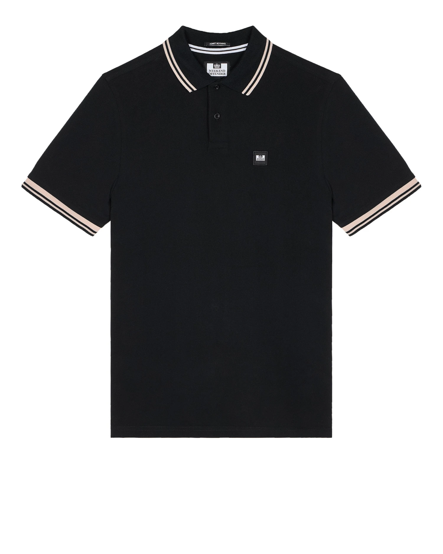 Weekend Offender Levanto Polo Shirt Black/Alabaster 1 Weekend Offender Levanto Polo Shirt Black/Alabaster