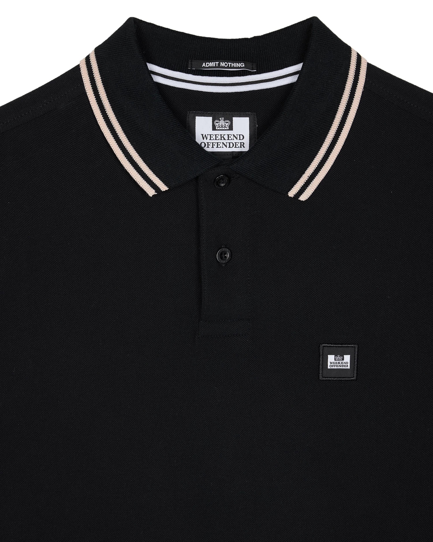 Weekend Offender Levanto Polo Shirt Black/Alabaster 6 Weekend Offender Levanto Polo Shirt Black/Alabaster - Image 6