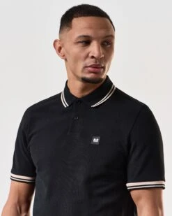 Weekend Offender Levanto Polo Shirt Black/Alabaster 10 Weekend Offender Levanto Polo Shirt Black/Alabaster -Clothing Shop POSS2408 LEVANTO BLACK 7232