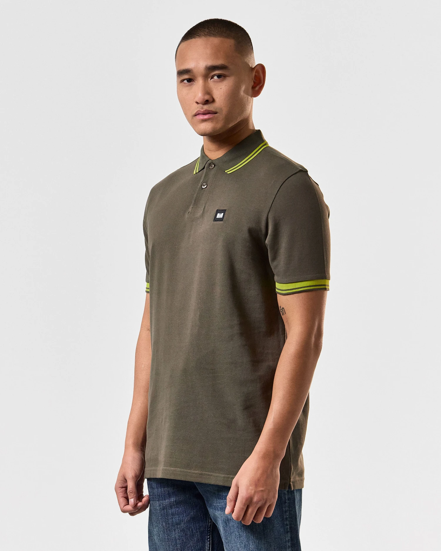 Weekend Offender Levanto Polo Shirt Castle Green/Limeish Green 3 Weekend Offender Levanto Polo Shirt Castle Green/Limeish Green - Image 3