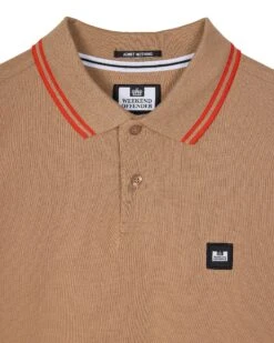 Weekend Offender Levanto Polo Shirt Cognac Brown/Pure Orange 11 Weekend Offender Levanto Polo Shirt Cognac Brown/Pure Orange -Clothing Shop POSS2408 LEVANTO COGNAC 10568WO