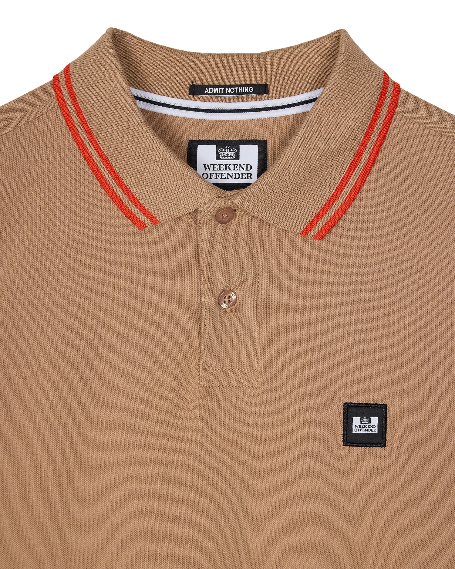 Weekend Offender Levanto Polo Shirt Cognac Brown/Pure Orange 6 Weekend Offender Levanto Polo Shirt Cognac Brown/Pure Orange - Image 6